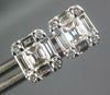 .64CT DIAMOND 18KT ROSE GOLD 3D ROUND & BAGUETTE INVISIBLE SQUARE STUD EARRINGS