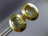 ESTATE LARGE AAA MOON STONE 18KT YELLOW GOLD 3D CLASSIC OVAL CUFF LINKS