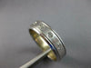 WIDE .20CT DIAMOND 14KT WHITE GOLD ROUND 5 STONE MATTE & SHINY ANNIVERSARY RING