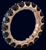 4.41CT BLACK DIAMOND 14KT ROSE GOLD 3D ROUND ETERNITY WEDDING ANNIVERSARY RING