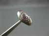.43CT DIAMOND & AAA PINK SAPPHIRE 14KT WHITE GOLD HEART SHAPE & ROUND LOVE RING