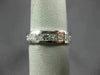 ESTATE WIDE 2.64CT PRINCESS DIAMOND 14K WHITE GOLD ETERNITY CHANNEL RING #17553
