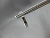 ESTATE .20CT DIAMOND 14KT WHITE GOLD 3D BAGUETTE CHANNEL OVAL HANGING EARRINGS