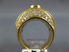 EXTRA LARGE 4.2CT DIAMOND 18KT 2 TONE GOLD ROUND & PRINCESS ENGAGEMENT RING #823