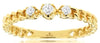 .11CT DIAMOND 14KT YELLOW GOLD 3 STONE PAST PRESENT FUTURE FRIENDSJIP LOVE RING