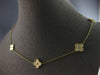 ESTATE .20CT DIAMOND 14KT YELLOW GOLD 3D FLOWER BY THE YARD ETOILE LOVE NECKLACE
