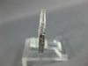 ANTIQUE .36CT DIAMOND PLATINUM 3D 2mm FILIGREE MILGRAIN ANNIVERSARY RING #26668