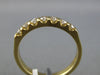 ESTATE .28CT DIAMOND 14K YELLOW GOLD 3D CLASSIC 7 STONE CHANNEL ANNIVERSARY RING