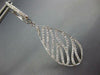 ESTATE 2.10CT DIAMOND 18KT WHITE GOLD 3D CLASSIC MULTI LEAF HANGING EARRINGS
