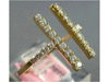 ESTATE .39CT DIAMOND 14KT YELLOW GOLD 3D CLASSIC DOUBLE BAR FUN RING