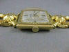 ANTIQUE WIDE 21K & 14K YELLOW GOLD JULES JERGENSON SWISS WATCH 18MM 7.75" #20176