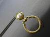 LARGE AAA PEARL 14KT YELLOW GOLD CIRCULAR FILIGREE FUN CLIP ON HANGING EARRINGS