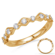 .31CT DIAMOND 14KT YELLOW GOLD CLASSIC 9 STONE MULTI LEAF FILIGREE MILGRAIN RING