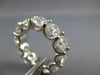 ESTATE LARGE 8.51CT DIAMOND PLATINUM 3D CLASSIC ROUND ETERNITY ANNIVERSARY RING