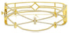 LARGE 1.35CT DIAMOND 18KT YELLOW GOLD MULTI ROW CRISS CROSS CUFF BANGLE BRACELET