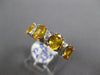 ESTATE 1.37CT DIAMOND & AAA YELLOW SAPPHIRE 18KT WHITE GOLD OVAL & ROUND XO RING