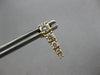 ESTATE .72CT DIAMOND 18KT YELLOW GOLD 3D ROUND GRADUATING FUN HANGING EARRINGS