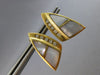 LARGE .25CT DIAMOND & AAA MOTHER OF PEARL 14KT YELLOW GOLD FUN CLIP ON EARRINGS