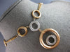 ESTATE .32CT DIAMOND 14KT TRI COLOR GOLD 3D MULTI CIRCULAR LARIAT LOVE NECKLACE