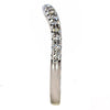 .26CT DIAMOND 18KT WHITE GOLD 3D CLASSIC ROUND V SHAPE WEDDING ANNIVERSARY RING
