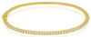 .87CT DIAMOND 14KT YELLOW GOLD ROUND CLASSIC SEMI ETERNITY CUFF BANGLE BRACELET