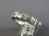 1.0CT DIAMOND 14KT WHITE GOLD 3D ROUND & BAGUETTE 2 ROW WEDDING ANNIVERSARY RING