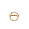 ESTATE .61CT DIAMOND 18KT YELLOW GOLD CLASSIC 3 ROW PAVE CIRCLE OF LIFE FUN RING