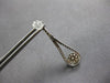 ESTATE .88CT DIAMOND 14KT WHITE GOLD CLASSIC FLOWER TEAR DROP HANGING EARRINGS
