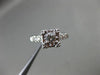 ANTIQUE .45CT DIAMOND 14KT WHITE GOLD FILIGREE FISHTAIL ENGAGEMENT RING #9103