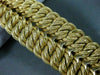 ANTIQUE WIDE & LONG 18K YELLOW GOLD GRADUATING HANDCRAFTED WOVEN BRACELET #22216