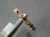 .40CT DIAMOND & AAA RUBY 18KT YELLOW GOLD FILIGREE MILGRAIN SEMI ETERNITY RING