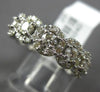 ESTATE 2.20CT DIAMOND 14KT WHITE GOLD 3D ROUND HALO ETERNITY ANNIVERSARY RING