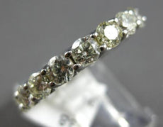 2.75CT DIAMOND 14KT WHITE GOLD 3D SHARED PRONG ETERNITY WEDDING ANNIVERSARY RING