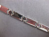 ESTATE 14KT WHITE GOLD 3D CLASSIC GEOMETRICAL ITALIAN HANDCRAFTED LOVE BRACELET