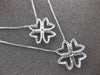 1.59CT DIAMOND 14KT WHITE GOLD 3D MULTI HEART DOUBLE FLOWER BY THE YARD NECKLACE