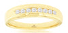 .25CT DIAMOND 14KT YELLOW GOLD 3D CLASSIC ROUND 8 STONE CHANNEL ANNIVERSARY RING