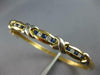 WIDE .77CT DIAMOND & AAA SAPPHIRE 14K 2 TONE GOLD XO CUFF BANGLE BRACELET #27655
