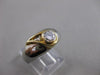 ANTIQUE ART DECO EURO MINE DIAMOND 14KT WHITE GOLD COCKTAIL FILIGREE RING #21489
