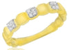 ESTATE .12CT DIAMOND 14KT YELLOW GOLD 3D CLASSIC ROUND SQUARE CLUSTER FUN RING