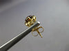 ESTATE 2.0CT AAA GARNET 14KT YELLOW GOLD 3D CUSHION STUD HANGING EARRINGS #27454