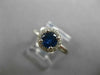 1.22CT DIAMOND & AAA SAPPHIRE 14KT WHITE GOLD ROUND TRIPLE HALO ENGAGEMENT RING