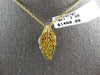 ESTATE 1.36CT AAA CITRINE 18KT YELLOW GOLD 3D CLASSIC SHELL FUN FLOATING PENDANT