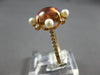 3.87CT DIAMOND & AAA PINK TOURMALINE & SOUTH SEA PEARL 18KT ROSE GOLD LOVE RING