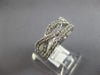 1.02CT DIAMOND 14KT WHITE GOLD 3D CLASSIC CRISS CROSS INFINITY ANNIVERSARY RING