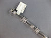 ESTATE WIDE .30CT DIAMOND 14KT WHITE GOLD 3D ROUND FILIGREE FUN TENNIS BRACELET