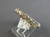 1.16CT DIAMOND 14KT YELLOW GOLD 3D SEMI ETERNITY LUCIDA WEDDING ANNIVERSARY RING