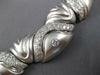LARGE 5.55CT DIAMOND 18KT WHITE GOLD 3D MULTI WAVE MATTE & SHINY CHOKER NECKLACE