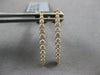 .52CT DIAMOND 18KT YELLOW GOLD 3D CLASSIC GRADUATING BAR FUN HANGING EARRINGS