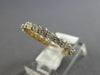 1.56CT DIAMOND 14K YELLOW GOLD 3D ETERNITY SHARED PRONG WEDDING ANNIVERSARY RING