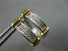 .50CT DIAMOND 14KT 2 TONE GOLD PRINCESS INVISIBLE OVAL LEVERBACK EARRINGS #27719